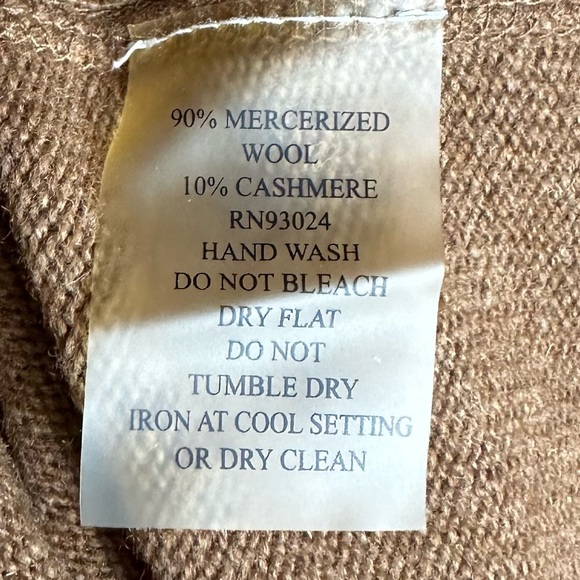 Bela NYC Brown Wool Cashmere Scoop Neck Long Sleeve Casual Comfy Sweater Medium - Picture 6 of 6